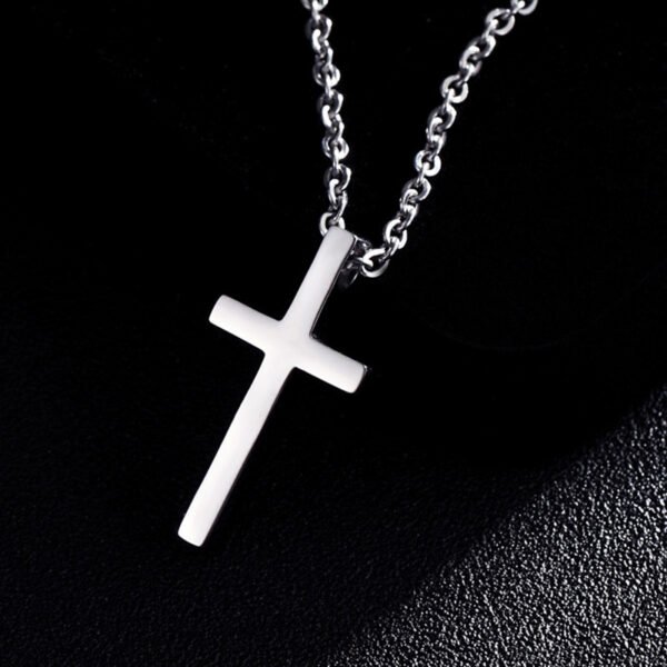 Titanium Steel Cross Pendant Necklace - Image 7