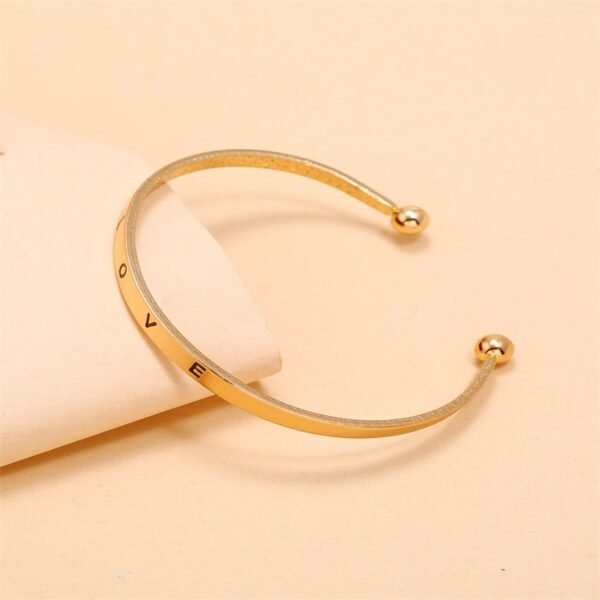 Alloy Opening Love Bracelet Women - Image 5
