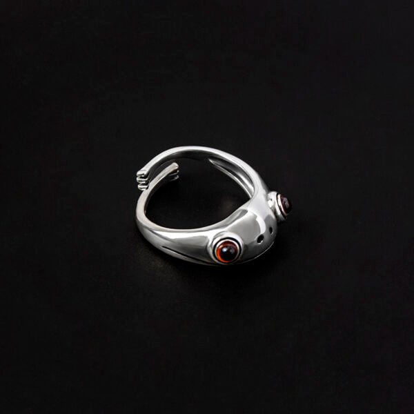Hip Hop Frog Ring Animal Open Rings For Women Men Jewelry Xmas Gift - Image 8