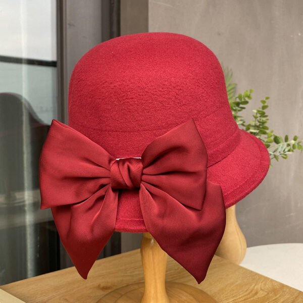 Autumn And Winter Dome Bucket Hat Ladies - Image 2