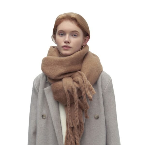 All-match Soft Glutinous Idle Style Thermal Long Scarf - Image 2