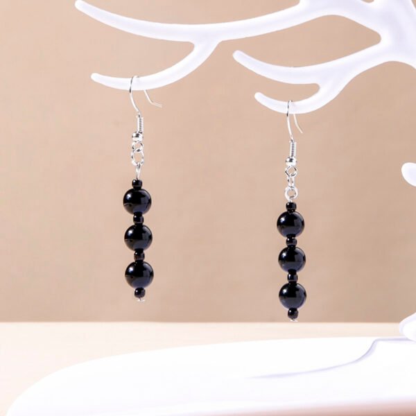 Anime Tokyo Revengers Imaushi Wakasa Earrings Vintage Black Beads Pendant Dangle Earrings