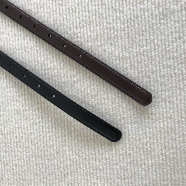 All-match Black Basic Style Small Belt Men - Image 3