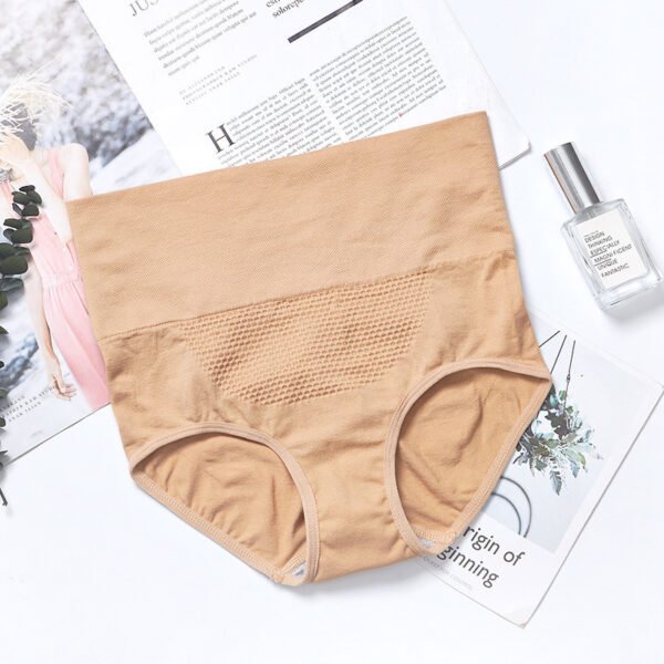 Abdomen, Buttocks, Seamless, Large-size Cotton Briefs - Image 4