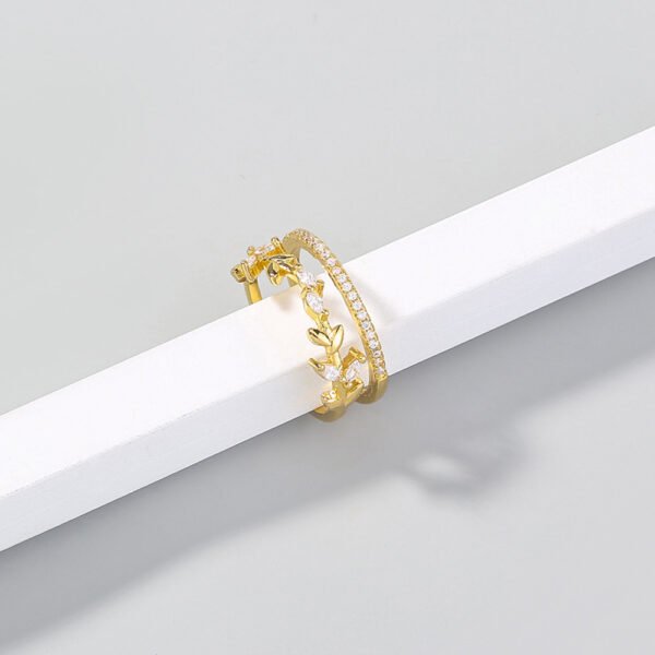Twigs with sparkly zircon adjustable ring - Image 2
