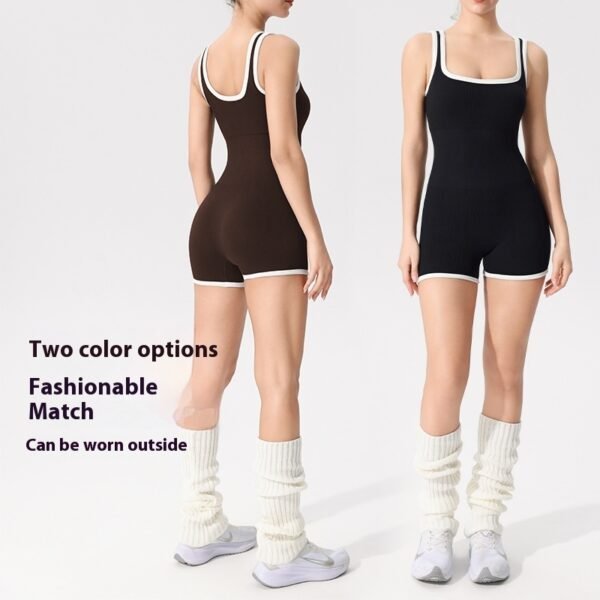 Yoga Jumpsuit Women's Seamless Fitness Sports Jumpsuit - Image 3