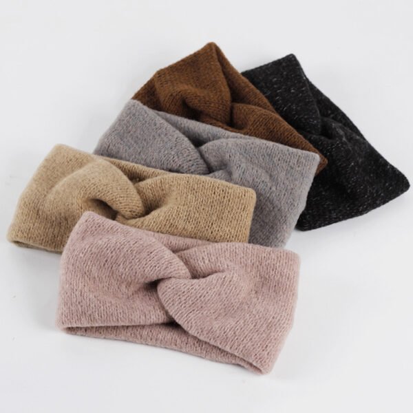 Autumn And Winter Wool French Cross Hairband
