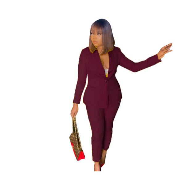 Fashion Leisure Suit Trousers Two-piece Set Suit - Image 3