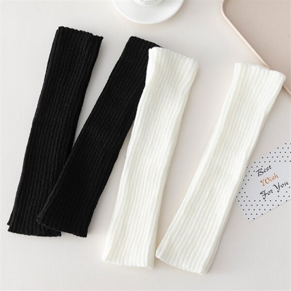 Wool Knitted Socks Leg Cover Pile Pile Socks Calf Socks Women's Mid-tube Socks - Image 3