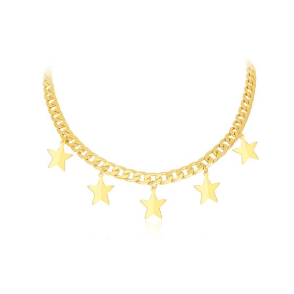 A Single-layered Exaggerated Star Necklace