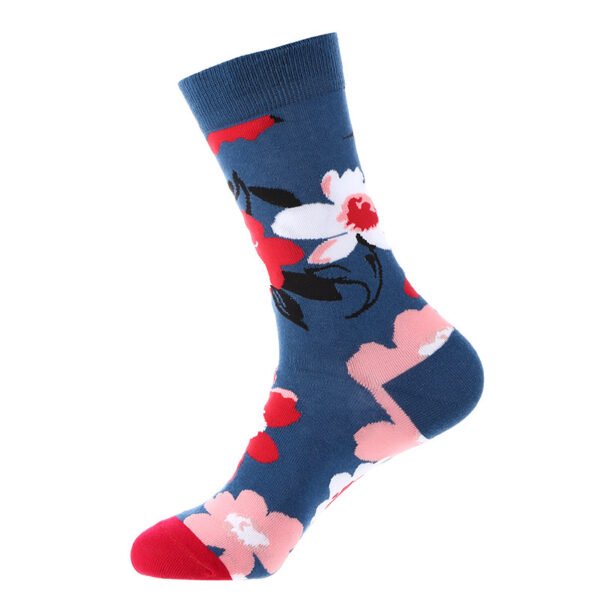 Autumn And Winter Flower Mid-calf Female Cotton Socks - Image 7