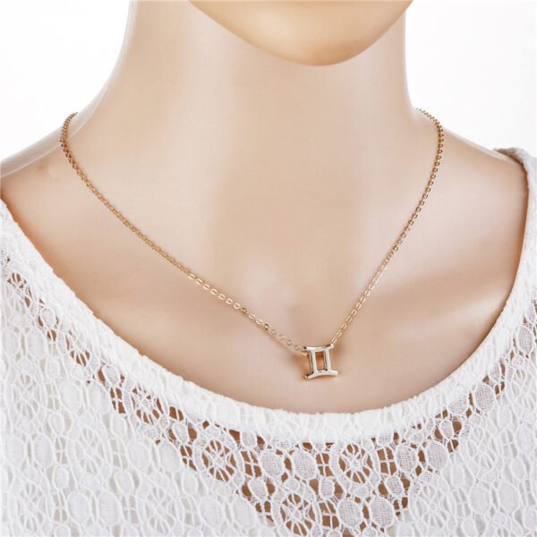 12 Constellation Zodiac Sign Necklaces Chokers For Women Girls - Image 4