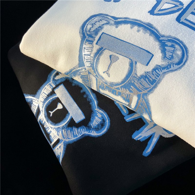 American Hiphop Bear Hoodie Women's Autumn And Winter Korean Style Loose High Street Oversize Retro Bf Preppy Style Top - Image 4