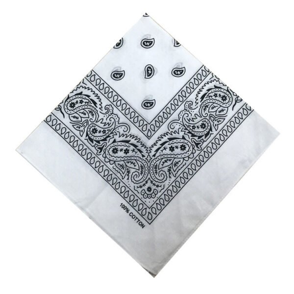 55cm Cotton Cashew Flower Square Scarf Printed Bandanna - Image 10