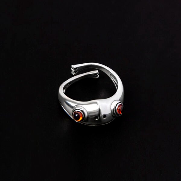 Hip Hop Frog Ring Animal Open Rings For Women Men Jewelry Xmas Gift - Image 7