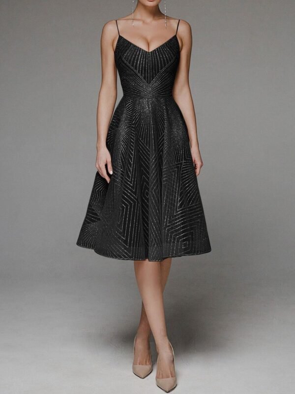 Women's Summer Sling Embroidered Sleeveless Dress - Image 7