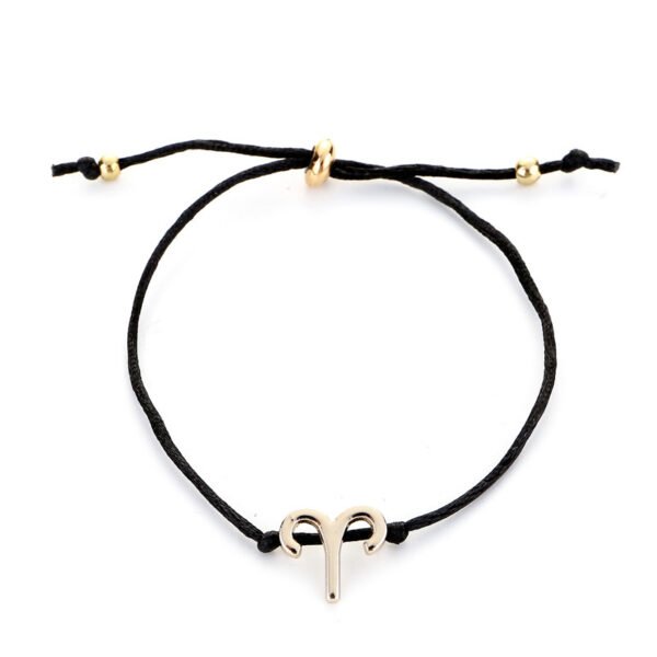 12 Constellation Zodiac Sign Rope Bracelet Adjustable Couple Bracelets - Image 7