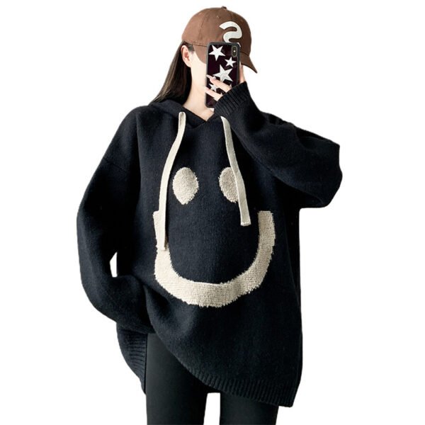 Women's Versatile Lazy Style Hooded Sweater - Image 5