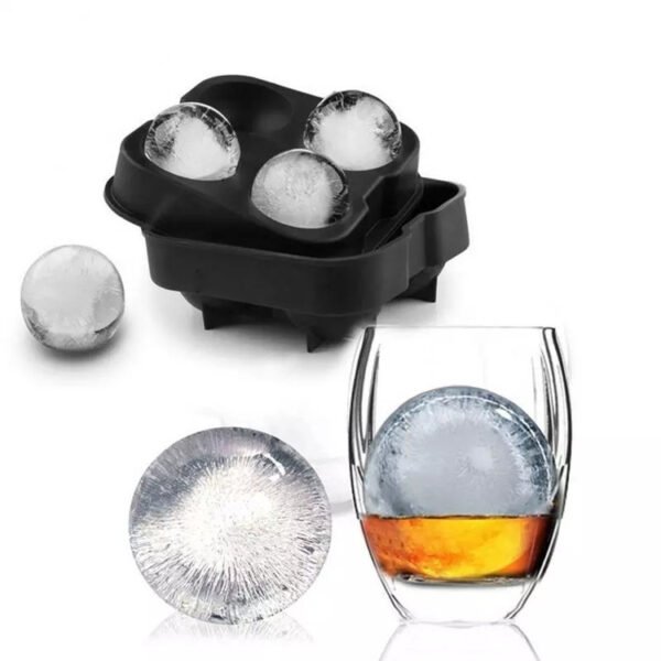4-hole Ice Hockey Combination Whiskey Silicone Ice Tray - Image 5