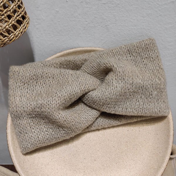 Autumn And Winter Wool French Cross Hairband - Image 2