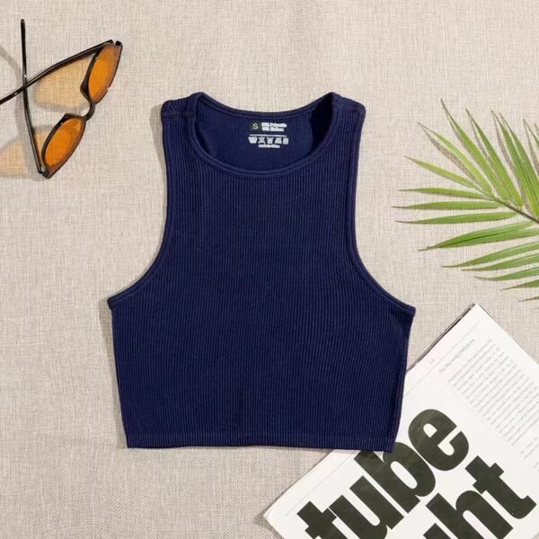 Yoga Clothes Sleeveless Sports Vest Women's Loose Breathable Top Without Chest Pad - Image 10