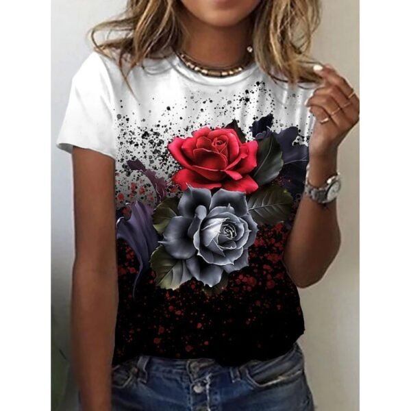 3D Sunflower Women's Flower Print - Image 4