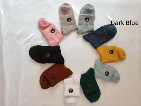 Bear Socks Women's Cute Mid-calf Length Cotton Socks - Image 7