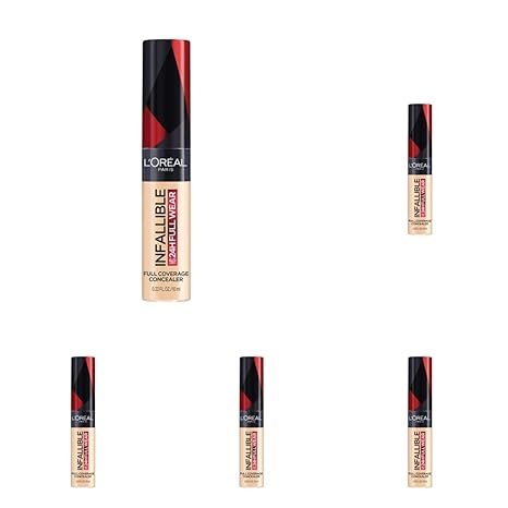 L’Oréal Paris Makeup Infallible Full Wear Waterproof Matte Concealer, Vanilla (Pack of 5)