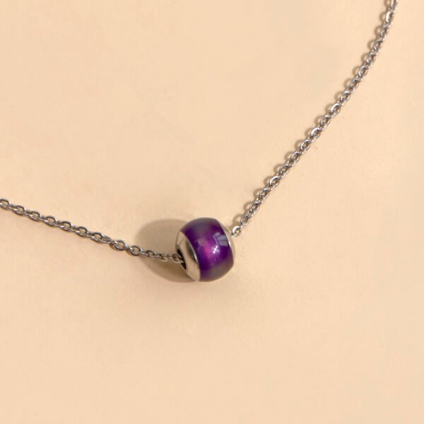 Mood Necklace Color Change Emotion Feeling Temperature Control Water Drop Tears Pendant Stainless Steel Chain Necklaces - Image 8