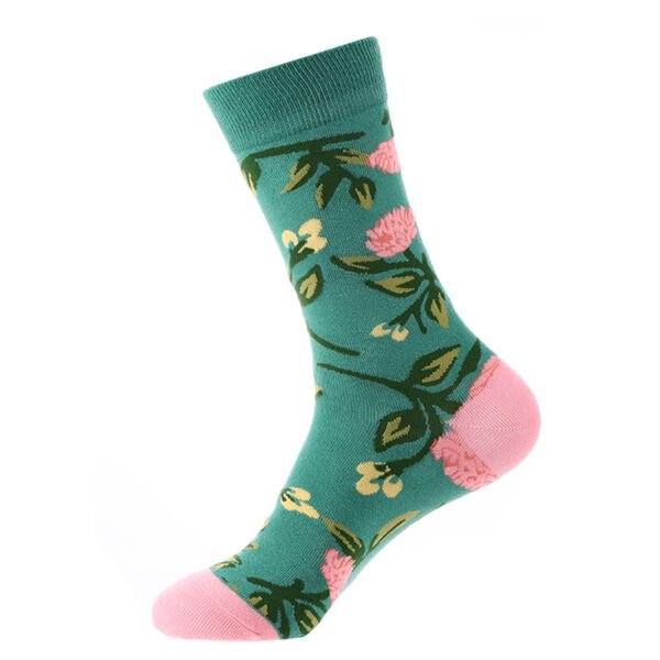 Autumn And Winter Flower Mid-calf Female Cotton Socks - Image 8
