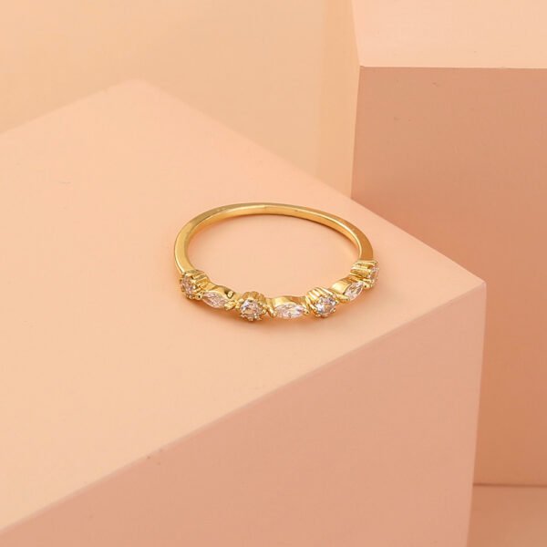 Zircon Brass Ring Fashion Jewelry - Image 5
