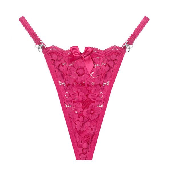 Women's Thong Lace Hollowed Out Mesh Gauze Panties Women's Traceless Panties - Image 7