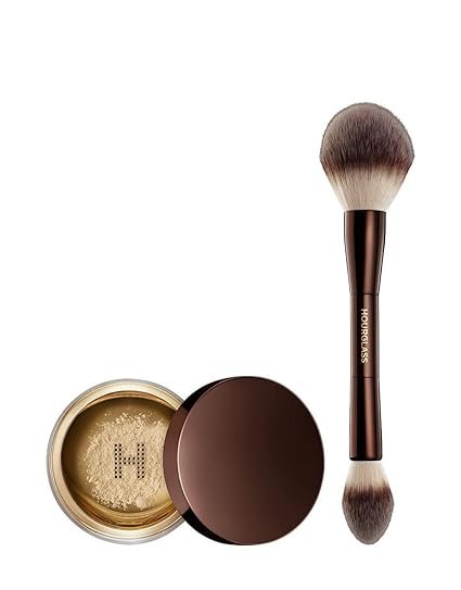 Hourglass Veil Translucent Setting Powder and Brush Set-Deep