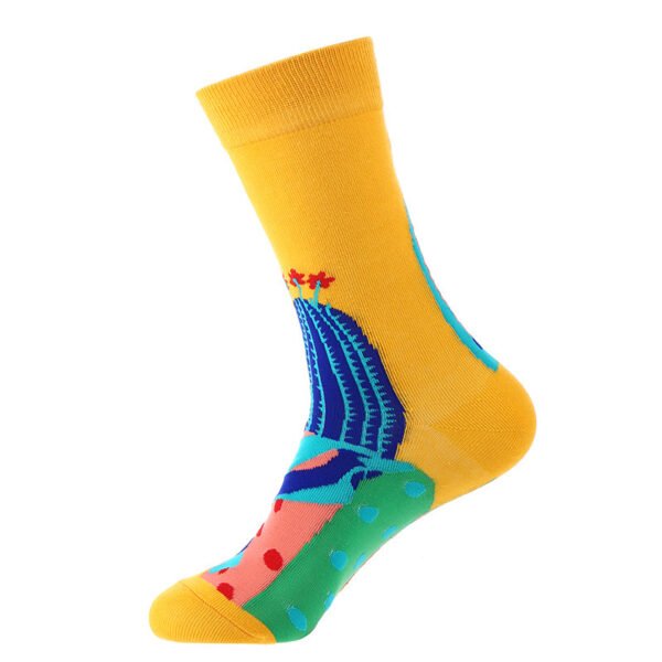 Autumn And Winter Flower Mid-calf Female Cotton Socks - Image 4