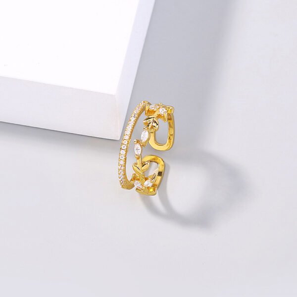 Twigs with sparkly zircon adjustable ring - Image 6
