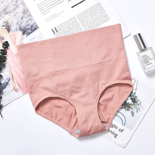 Abdomen, Buttocks, Seamless, Large-size Cotton Briefs - Image 6