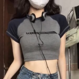 American Retro Raglan Short Sleeve Design