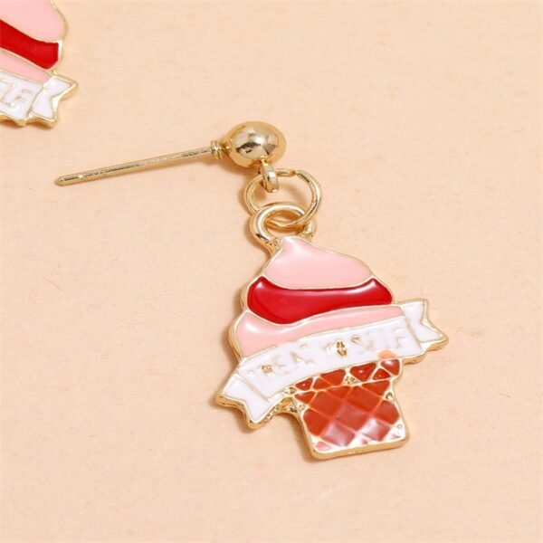1 Pair Of Fashionable Ice Cream Earrings - Image 2