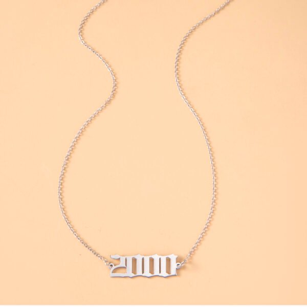 Year Number Necklaces For Women Birthday Date Gifts - Image 3