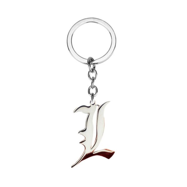 Death Note L Lawliet Stainless Steel Necklace Old English Letter Pendant Jewelry - Image 5