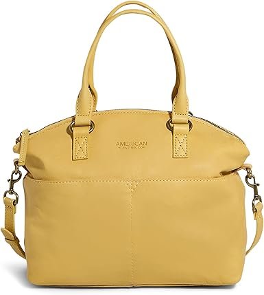 American Leather Co. Carrie Dome Satchel Crossbody Bag