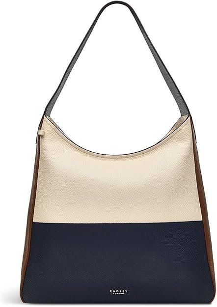 RADLEY London Lisson Grove Colourblock Women’s Large Leather Shoulder Bag, Oat Milk