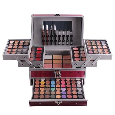 132 Colors Professional All-in-one Makeup Gift Set Cosmetic Palette Contouring Kit Combination with Eyeshadow, Cream Concealer, Eyebrow Powder, Lip Gloss, Blusher and Pressed Powder #1