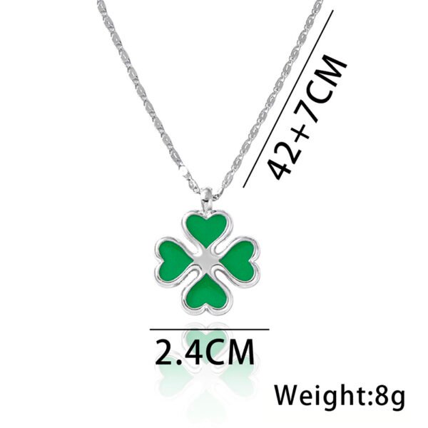 Anime Tokyo Revengers Hinata Tachibana Four Leaf Clover Pendant Necklace - Image 6