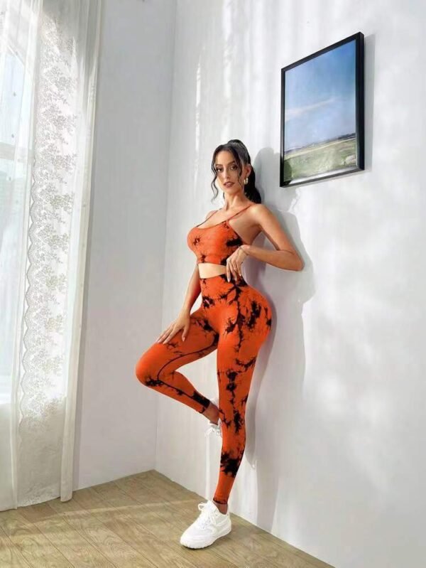 Yoga Clothing Top Sling Women's Tight Quick-drying Workout Clothes Belly Contracting Hip Lifting Suit - Image 5