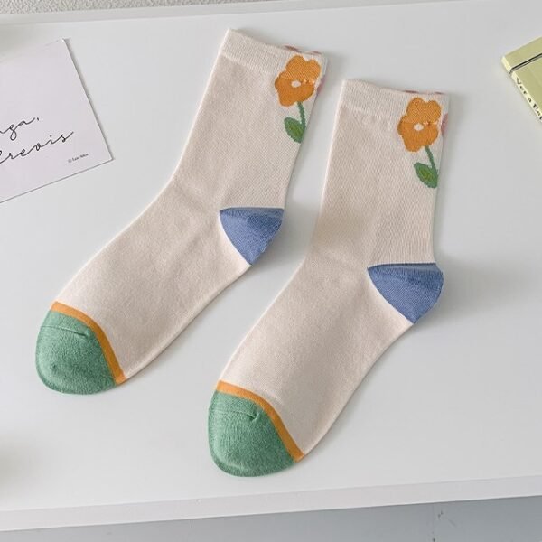 Autumn And Winter Models Of Cute Girls Bubble Mouth Cotton Thigh-high Socks - Image 2