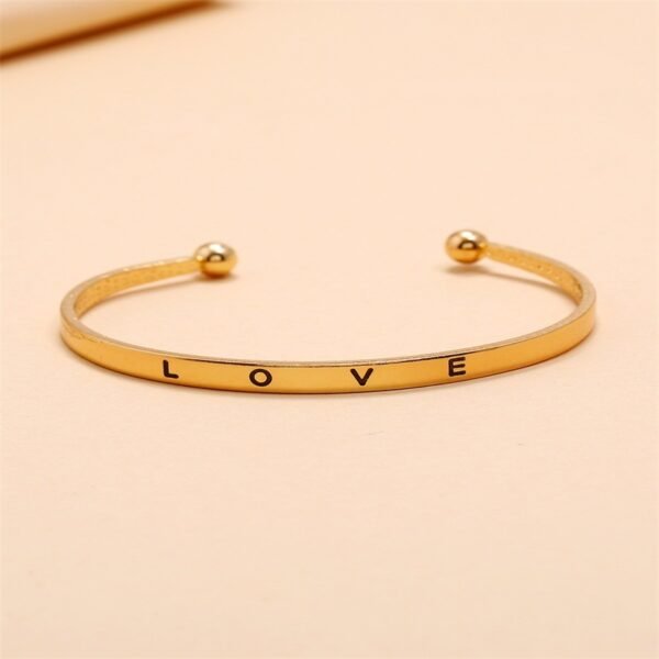 Alloy Opening Love Bracelet Women - Image 2