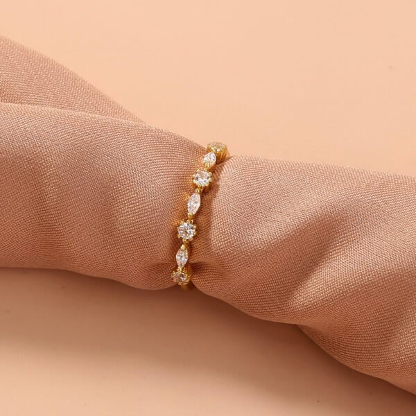 Zircon Brass Ring Fashion Jewelry - Image 2
