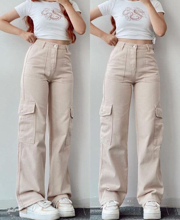 All-matching Casual Pants Three-dimensional Pocket Nipped Waist Trousers - Image 3