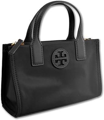 Tory Burch Womens 146437 Elle Gold-Tone Hardware Mini Nylon Tote Bag,